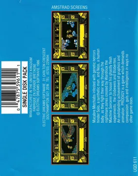 Prodigy (UK) (1986) box cover back
